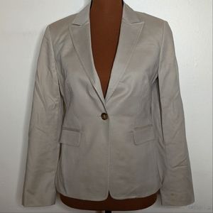 Banana Republic petite tan blazer with brown buttons Sz 4
